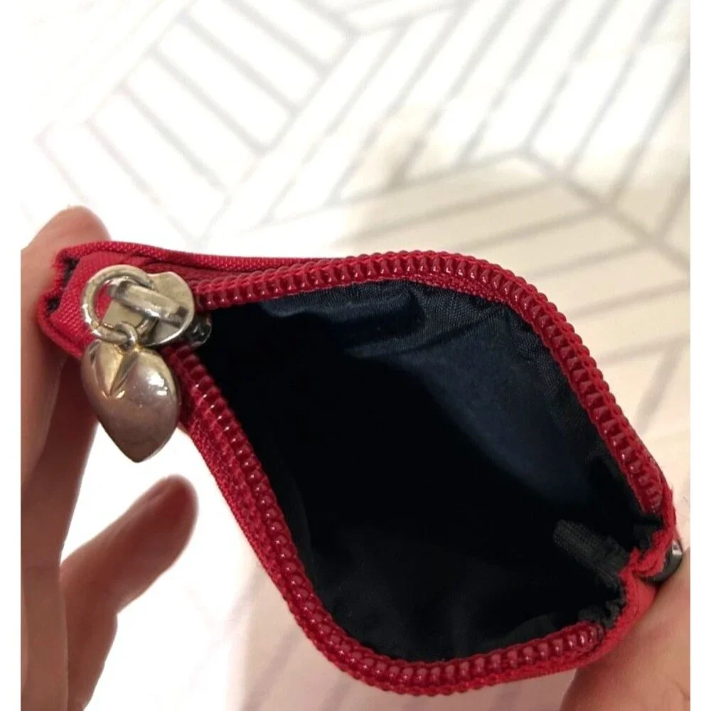 Vintage Polo Jeans Small Purse Coin Pouch Keychain Red Ralph Lauren‎ RL